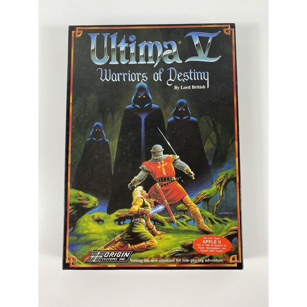 Ultima V Warriors Of Destiny - Apple II - Complete, Untested